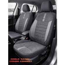 Nato Concept Renault Kangoo-3 Camlı Van 2015 2+1 Ticari Aracınıza Uyum Sağlayan Oto Koltuk Kılıfı -Riva Serisi