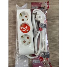 Mutlusan Ri-Tech 3’lü Grup Priz – 3 Metre Konforu Çoçuk Korumalı