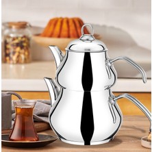 PremiumPort Büyük Boy Çelik Çaydanlık Aile Boy, Dayanıklı ve Şık Tasarım