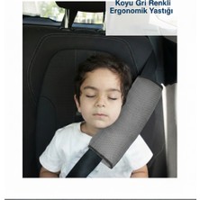 Sevi Bebe Koyu Gri Renkli Ergonomik Kemer Yastığı