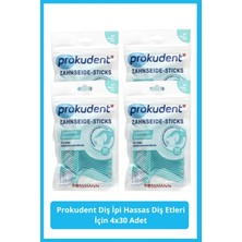 Prokudent Hassas Diş Etleri İçin Diş İpi 4X30 Adet Beyaz Renkli Almanya Menşeli Temizlik