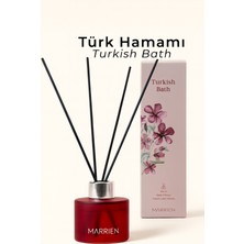 Marrien Turkish Bath 100 ml Fiber Çubuklu Oda Kokusu - Geleneksel Hamam ve Beyaz Sabun Kokusu