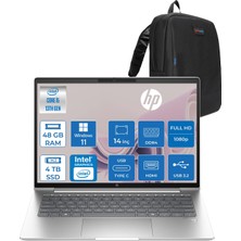 Hp Probook 440 G10 Intel Core I5-1334U 48GB 4tb SSD Intel® Iris® Xe Graphics 14"fhd 1920X1080 IPS WIN11HOME Taşınbilir Bilgisayar B2PH4ESH20+ZETTAÇANTA