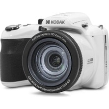 Kodak Pıxpro Astro Zoom AZ425 Dijital Fotoğraf Makinesi -20MP, 42X Optik Zoom, 3 Inç LCD Ekran, 1080P Full Hd Video, 24MM Geniş Açı (Beyaz)