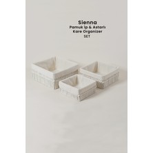 Marrien Sienna Organizer Set El Yapımı Natural Pamuk İp As