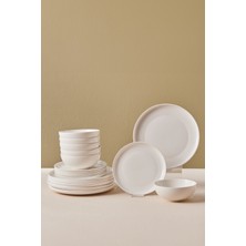 UltraMint Elegant 18 Parça 6 Kişilik Modern Yemek Takımı Seti