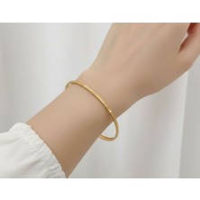 Kuyumcu Nurettin 8 gr (Gram) Nokta Desenli Ajda Bilezik 22 Ayar Altın Yatırımlık Işçiliksiz