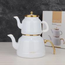 PremiumPort Büyük Emaye Çaydanlık Seti, Sağlam ve Şık Tasarım