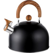 PremiumPort 3l Paslanmaz Çelik Düdüklü Kettle ve Su Isıtıcı Siyah