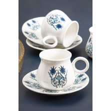 UltraMint Bursa 6 Kişilik 90 ml Kahve Fincanı Takımı, Şık ve Kullanışlı Set