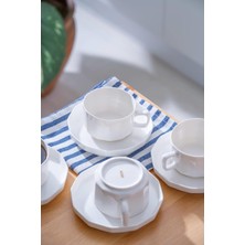 UltraMint Şekilli 6 Kişilik Çay Fincanı Takımı, 200 Ml, Şık ve Zarif Tasarım