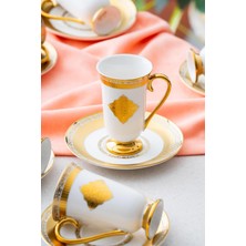 UltraMint Şık 6 Kişilik Kahve Fincanı Takımı, 90 Cc, Zarif ve Dayanıklı