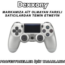 Dexxony Ps4 ve Pc Bilgisayar Uyumlu Kablolu & Kablosuz Oyun Kolu - Titreşimli Tam Fonksiyonlu Profesyonel Oyuncu Gamer Gamepad / Joystick
