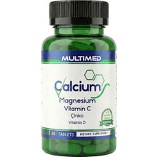 Multimed Kalsiyum Magnezyum Çinko D3 – Kemik, Diş & Kas Sağlığı – 60 Tablet