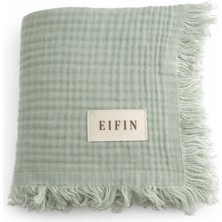 EIFIN 4 Katlı Müslin Çok Amaçlı Bebek&çocuk Müslin Örtü Battaniye  Pamuk 90X100CM