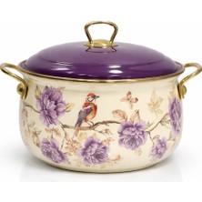 Pr Home Fiorella Derin Bombeli Emaye Tencere 20 cm