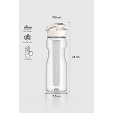 Renga Saga Buz Hazneli 730 ml Tritan Matara 911039 Bej