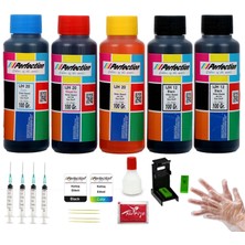 Perfection Canon E414/404/484/E474 Tanklı Yazıcı Kartuş Dolum Seti 5X100 ML.