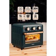 Fressi FRSS-AF01 13 Litre Yeşil Airfryer Fırın