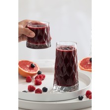 UltraMint 24 Parça Modern Cam Bardak Takımı, Şık ve Dayanıklı Set