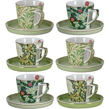 UltraMint Şık 6'lı Kahve Fincanı Seti, Modern ve Zarif Tasarım, Yüksek Kalite