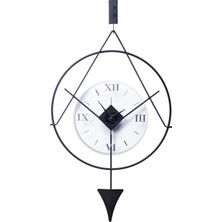 Bablo Meridyen Black Klasik - Siyah Metal Tasarım Duvar Saati