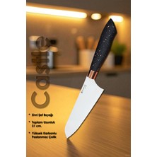 Castle Sivri Şef Mutfak Şef Bıçak Et Ekmek Sebze Salata Şef Bıçağı Lzg-10