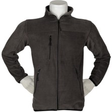 Antrasit 3fermuarlı Polar Hırka