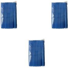 Omeyva Körüklü Mavi Kalın Buzlu Soğuk Içecek Pipet - 22 Cm. - 8 Mm. - 300 Adet