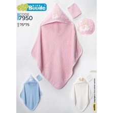 My Baby Kumsal Buude Kids %100 Organik Pamuklu Kundak Havlu 75X75 cm Keseli  7950