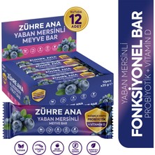 Zühre Ana Probiyotik ve Vitamin D Içeren Meyve Bar, Şeker Ilavesiz Yaban Mersinli 35 gr x 12 Adet