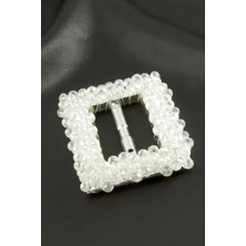 Bijuteri Net Dikdörtgen Taşlı Kemer Tokası 1 Adet