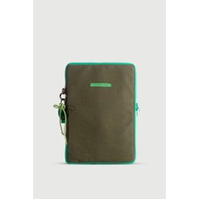 Yeşil HUGE ELEMENT Kanvas Notebook Çantası 13-13,9 inç Suya Dayanıklı ve Darbe Koruyucu