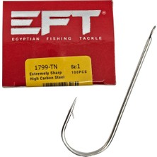 EFT EFT Hook 1799 Beyaz Düz İğne 100 Adet