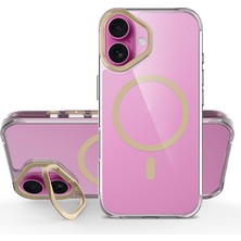 Roketcim iPhone 17 Kılıf M-Safe Şarj Özellikli Airbagli Kamera Standlı Azor Kapak