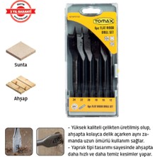 Tomax Yaprak Matkap Ucu 6 Parça Takım Kısa (12-24MM)