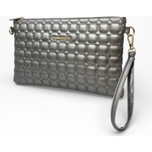 Sanmorris Kadın Suni Deri Ayarlanabilir Çapraz ve El Askılı Portföy, Clutch Çanta