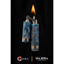 Caka Lighter Valera Mavi&gri Benzinli Çakmak