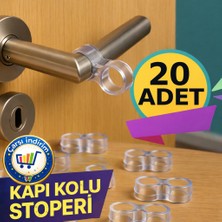 Nistabolje Plastik 20 Adet Kapı Kolu Pencere Stoperi, Kapı Arkası Duvar Koruyucu Tampon, Silikon Durdurucu