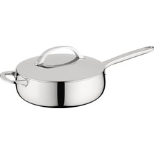 Berghoff Home Belly Kapaklı Sote Tavası 24CM Stellar Çelik