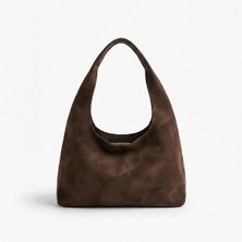 Madame Süet Göürünümlü Minimalist Çanta | Tek Saplı Modern Tasarım | Salaş ve Şık Süet Omuz Çantası