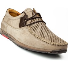 James Franco 5092 Gri Nubuk Deri Günlük Erkek Ayakkabı