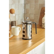 PremiumPort 600 ml Paslanmaz Çelik French Press, Pratik ve Şık Kahve Demleme Aparatı