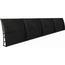 Lupın Kapı Pencere Üstü Pratik Sundurma 105X480 - Siyah