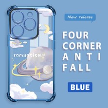 Ucuc Tecno Spark 20/20C Uyumlu Şeffaf Silikon Köşe Koruma Lens Korumalı Elektroplatlı Kenar Kılıf Gezegen Desenli