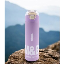 M&B Water Bottle Vita 600 ml Paslanmaz Çelik Termos - Günlük Spor Outdoor Kamp Sıcak Soğuk Sızdırmaz Matara