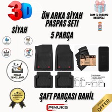 PINUKS Honda Civic Sedan 2006 Model 3D Siyah Renk Premium Oto Paspas Seti