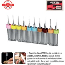 Tomax Mikro Matkap Ucu Set 10 Lu (1,1 - 2,0 Mm)