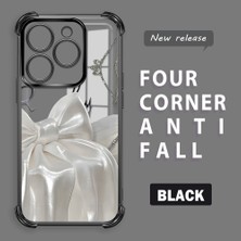 Ucuc Infinix Smart 8/8 Pro Uyumlu Şeffaf Silikon Köşe Koruma Lens Korumalı Elektroplatlı Kenar Kılıf Fiyonk Desenli