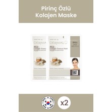 Dermal Arındırıcı, Nemlendirici ve Ton Eşitleyici Pirinç Özlü Kollajen Maske Seti 2 Adet